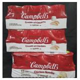 2- Campbell's Cream of Chicken soup 8 cans.