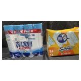 4 - 19oz cans of glass cleaner. Swifter duster 24