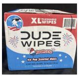 Dude wipes ice pop scented wipes. 8, 48count