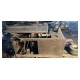 Vintage CH&E Manufacturing gas powered table saw,