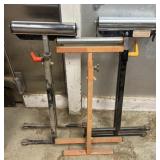 3 adjustable roller stands
