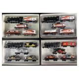 4 NASCAR themed train sets, Tony Stewart, Jeff