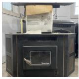 Snow Flame corn stove insert with stove pipe, 41'