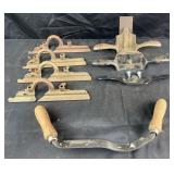 Group of antique scrappers/planes