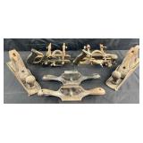 6 antique Stanley wood planes