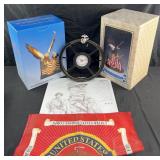 Group of USMC & patriotic collectibles, eagle