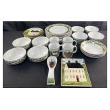 32 pc. Country House 'Brandon House' dishes