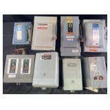 8 electrical safety switches, Square D,