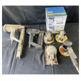 Group of pneumatic nailers, sanders and 2 new