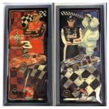 Dale Earnhardt Sr & Jr wall clocks in original