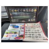 NASCAR framed poster, laminated NOVI poster and 2