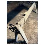 Antique wooden shaving horse, 115' x 18' x 33'