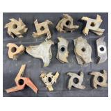 Group of router cutting heads