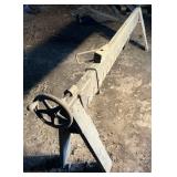 Antique wooden shaving horse, 115' x 18' x 33'