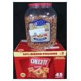 45ct cheez it snack crackers. Utz  mini pretzels