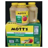 3pk 46oz motts apple sauce. 36ct motts applesauce
