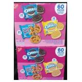 2 60ct. Nabisco variety cookie pks