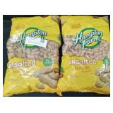 2 5lb bags Hampton farms unsalted peanuts