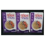 3 64oz post grape nuts cereal