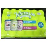 24pk Waterloo sparkling water variety pk