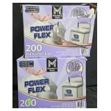 2- Power Flex 13 gallon trash bags 200 count each
