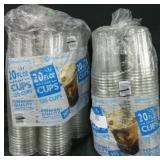 2 20fl oz  120ct  clear. cups