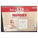 Huggies size 2 diapers 168ct