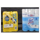 Pledge 3 pack 9.7oz cans. Lysol Disinfectant