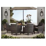 MSRP: $1999 Athena Dining Set with Sunbrella