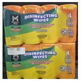 2- Disinfectant wipes 312 count each
