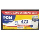POM 2-ply toilet paper 45 rolls