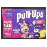 Huggies pull ups Minnie Mouse size 4T/5T 102ct