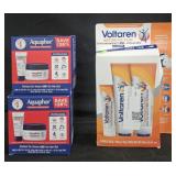 2- Aquaphor healing ointment 12oz each. Voltaren