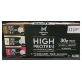 12pk variety high protein milk shakes