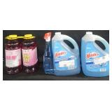 2- Windex 1 gallon each w/ 1 spray bottle. 2-
