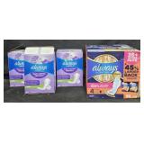 Always ultra thin size 4 pads 80 count. 3- Always