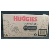 2x42=84ct Huggies overnight size 6 diapers