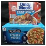 6pk Progresso chicken noodle. 6pk  Dirty Moore