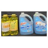 2- Windex 1 gallon each. 2- Pine Sol 60oz each