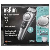 Braun Series 9 all in one trimmer. Not tested or