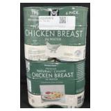 2 6pk chunk chicken breast in water
