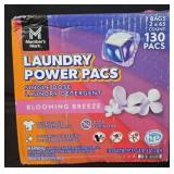 Laundry Power Pacs Laundry pods 130 count