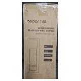 Cedar Hill Glass LED Wall Sconce. Not tested