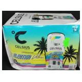 12pk Celsius electric vibe energy drink tropical