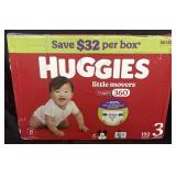 Huggies size 3 little movers 192 ct