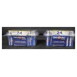 2- Rayovac AA Batteries 24 count each