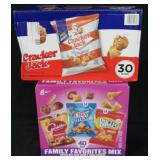 30pk cracker jack snacks. 40ct snack mix and corn