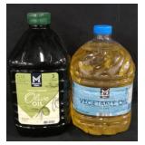 Extra virgin olive oil 3L. Vegetable oil 3qt