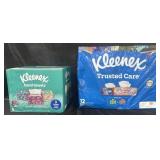 Kleenex 1-ply tissues 6 boxes. Kleenex 2-ply