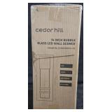 Cedar Hill Glass LED Wall Sconce. Not tested